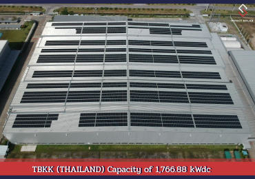 Impact Solar has invested and installed a solar rooftop at TBKK (Thailand) in Chonburi